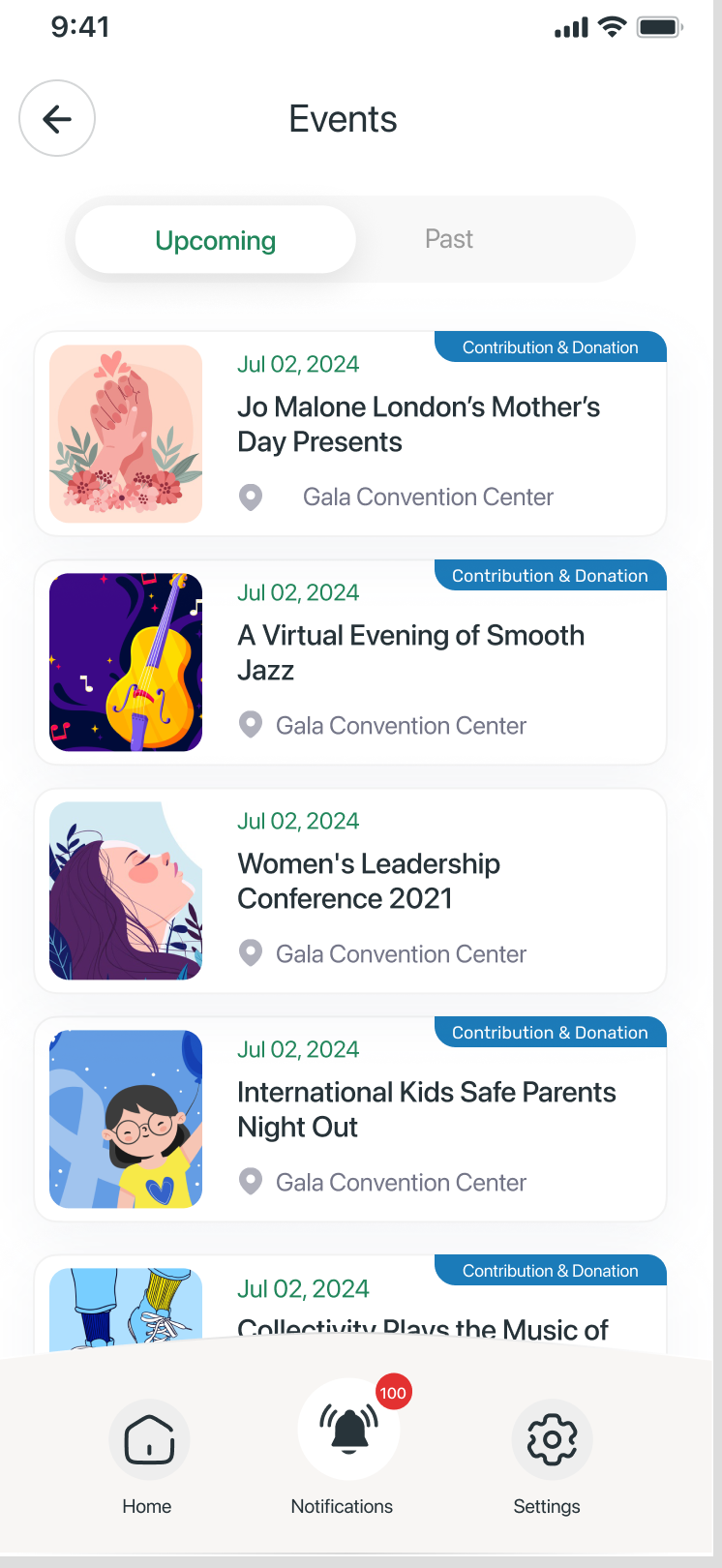 Community events in the resident app